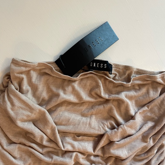 Lioness Taupe low rise ruched hips maxi skirt - Picture 4 of 4